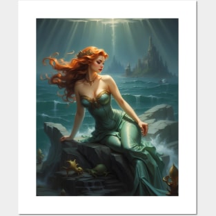 Mermaid Princess Posters and Art